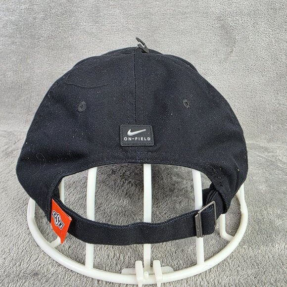 Nike Cowboys Club Cap M/L Black Cotton Adjustable Unstructured On-Field OSU - Picture 6 of 9